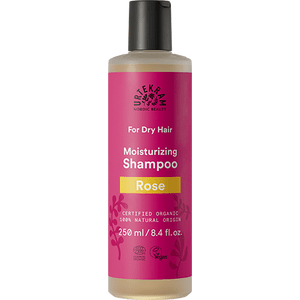 Urtekram Rose Shampoo är baserat på förtvålad kokosolja med en härlig rosendoft och är särskilt lämpat för att ta hand om normalt hår Med24.se