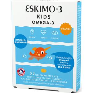 Eskimo-3 Kids Gel Tabs - ingen smak eller lukt av fisk - 27 geltabletter
