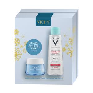 Härlig presentförpackning från Vichy med 2 st fullstora Aqualia-produkter för hud som behöver fukt Med24.se