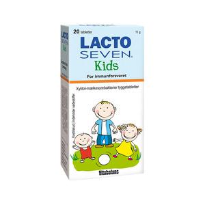 LACTO SEVEN Kids är goda, tuggtabletter med mjölksyrabakterier för barn Med24.se