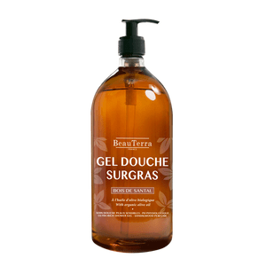 BeauTerra Ultra-Rich Shower Gel för hår och hud med en uppfriskande doft av sandelträ Med24.se