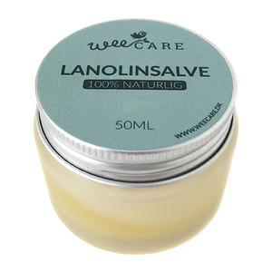 Lanolinsalvan från WeeCare är tillverkad av 100% naturliga ingredienser och passar både för mamma och barn Med24.se