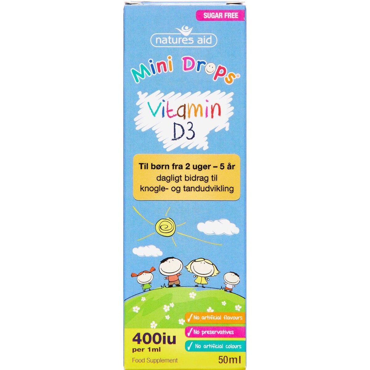 Köp Natures Aid Mini Drops Vitamin D3 på Med24.se