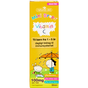 Ren och 100% naturlig C-vitamin för ditt barn i droppform med apelsinsmak - bidrar till att ditt barns immunsystem fungerar normalt Med24.se