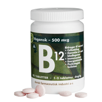 Vitamin B12 Methylcobalamin 500 mcg - 90 tabletter