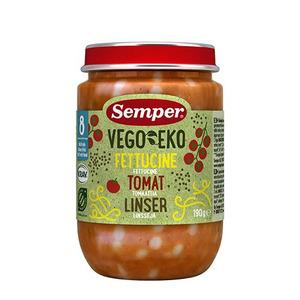 Semper Vego Eko Fettuccine med tomat & linser - 8 månader