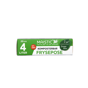 Maistic Komposterbara fryspåsar 4 L - 20 st, innehåller inte vanlig plast