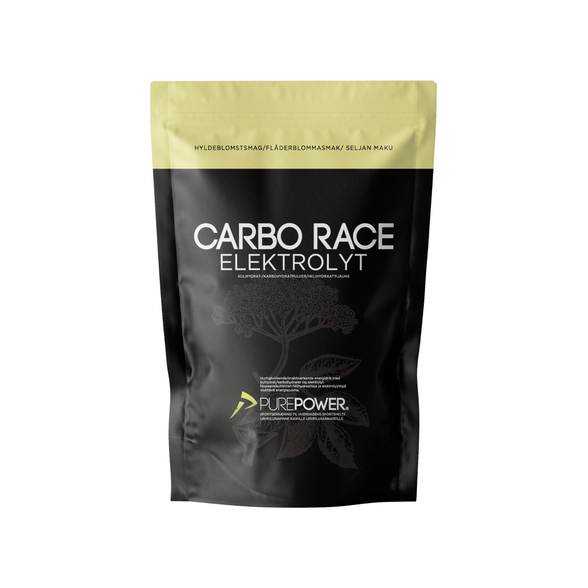 Carbo Race Elektrolyt Hyldeblomst - 1 kg