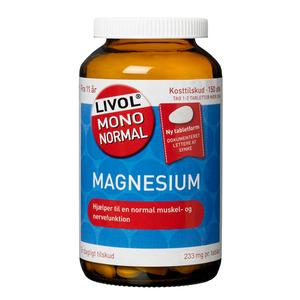 Livol Mono Normal Magnesium är viktigt för benstomme och muskler - 150 st