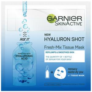 Fresh-Mix Hyaluron Shot ansiktsmask från Garnier Skin Active ger en intensiv fuktboost Med24.se