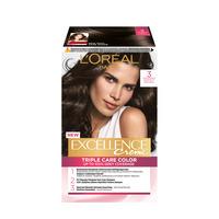 L'Oréal Paris Excellence Crème Hårfärg - 1 st - 3 Darkest Brown