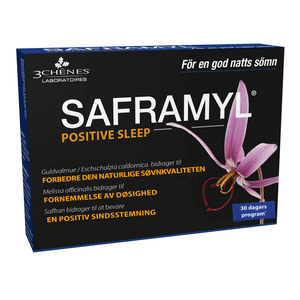 Saframyl Positive Sleep - 30 kapslar, naturlig hjälp vid sömnproblem Med24.se