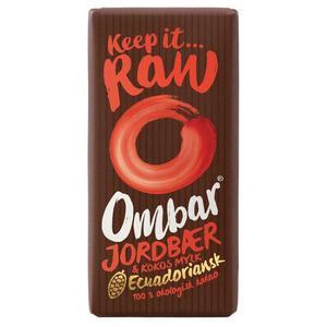 Bar Jordgubb och Kokosnötkräm Ombar Ekologisk - 35 g