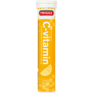 Få ett C-vitamintillskott i form av en välsmakande citrusdryck med Friggs Vitamin C