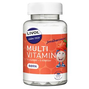 Livol Multivitamin Barn, Jordgubb - 150 tabletter