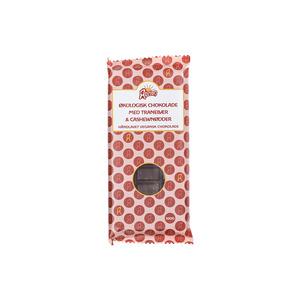 Aurion Mörk Choklad Tranbär och Cashewnötter eko - 100 g