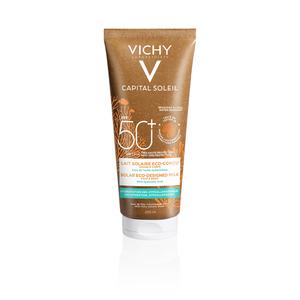 Vichy Capital Soleil Solar ECO-designad Sollotion-faktor 50+ skyddar huden och skyddar miljön Med24.se