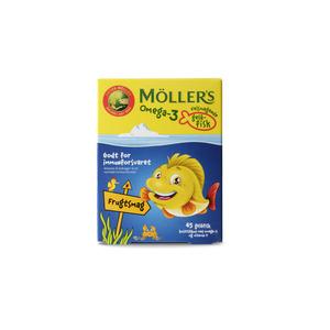 Möllers Omega-3 geléfiskar Frukt - 45 st
