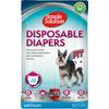 Engångsblöjor för tikar under 7 - 16 kg från Simple Solution i storlek medium Med24.se