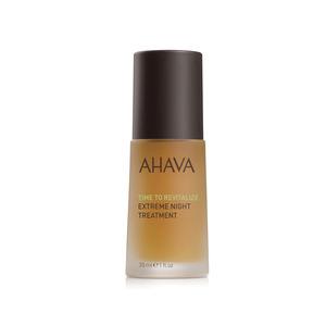 Ahava Extreme Night Treatment är en koncentrerad och närande nattlig bearbetning som förbättrar hudens fasthet samt minskar rynkor.