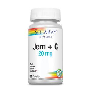 Solaray Järn + C 20 mg - 90 tabletter