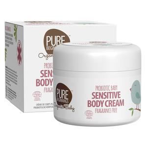 Pure Beginnings Probiotic Baby Sensitive Body Cream är skonsam mot ditt barns hud Med24.se