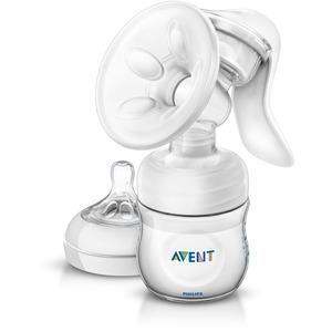 Philips Avent Comfort manuell bröstpump med massagekudde, lätt och bekväm att använda samt att ta med