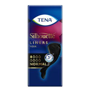 TENA Silhouette Noir liners är en vanlig, svart binda, lämplig för dig som vill ha full diskretion när du upplever lätt, ofrivillig urinering