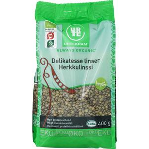 Urtekram Gröna Linser Franska Eko - 400 g