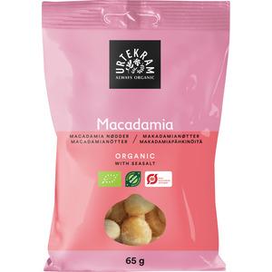 Urtekram Macadamianötter med Havssalt Eko - 65 g