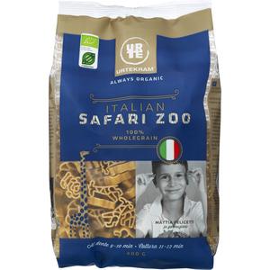Urtekram Fullkornspasta Safaridjur Eko - 500 g
