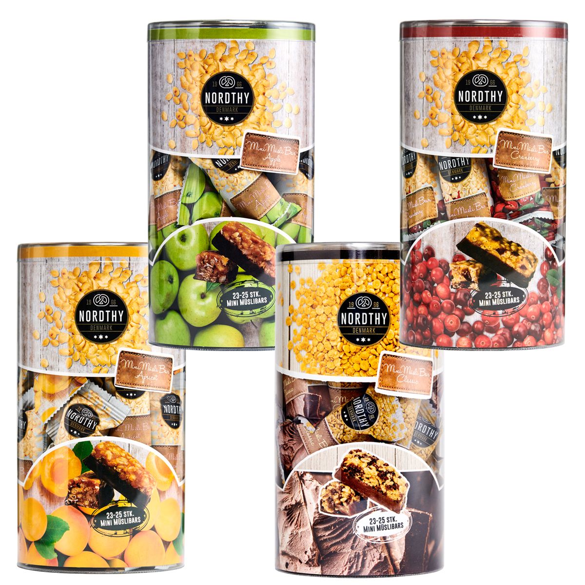 Mini Müsli Bars Äpple (rör) - 400 g