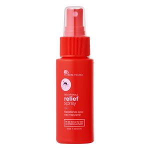 Relief spray kyler och minskar klåda, sveda och svullnad efter insektsstick, maneter och nässlor.