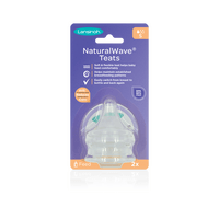 Lansinoh -Naturalwave Flasknapp slow flow - 2 st