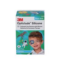 Opticlude Silicone Midi, pojkmotiv - 50 st