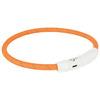 Trixie Safer Life USB Flash halsband M-L - välj färg - Orange