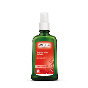 Weleda Pomegranate Regenerating Body Oil hjälper till att skydda, strama upp och förnya huden.