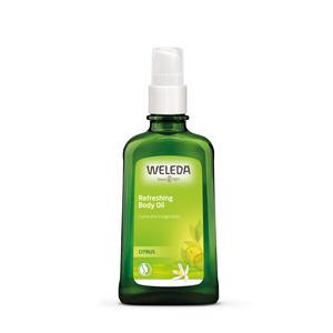 Weleda Citrus Refreshing Body Oil är en uppfriskande olja för att skydda mot torr hud.