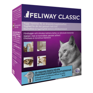 Feilway Classic Diffuser & refill skapar ökad trygghet för katter i hemmet Med24.se