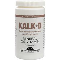 Natur-Drogeriet Kalk + D - 90 tabletter