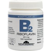 Natur-Drogeriet Mega Vitamin B2 20 mg - 100 tabletter