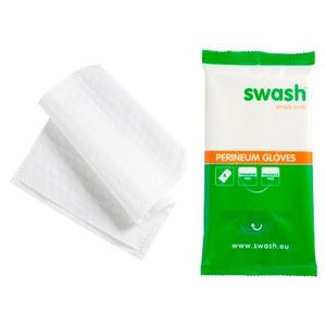 Swash Perineum Gloves utan doft är en tvättvante för intimvård av inkontinenta patienter Med24.se