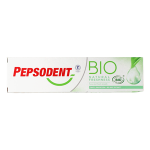 Pepsodent BIO Natural Freshness Tandkräm med myntaextrakt och eteriska oljor Med24.se