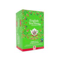 English Tea Shop, Green Tea & Pomegranate eko - 20 påsar