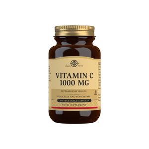 Solgar C-vitamin 1000 mg - Högdoserat C-vitamintillskott i vegetabiliska kapslar Med24.se