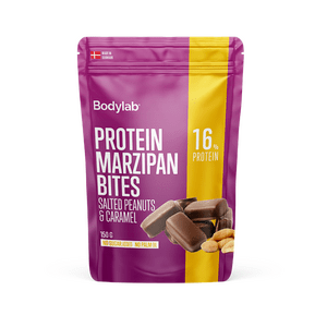 Marzipan Bites Salted Peanuts & Caramel från Bodylab - lyxig konfekt med 16% protein Med24.se