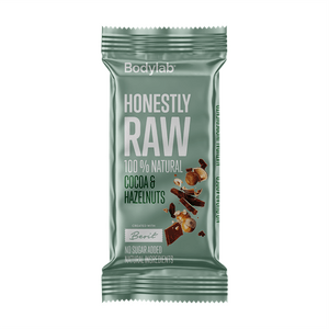 Honestly Raw Kakao & Hasselnötter från Bodylab - enkel och smakrik rawbar Med24.se