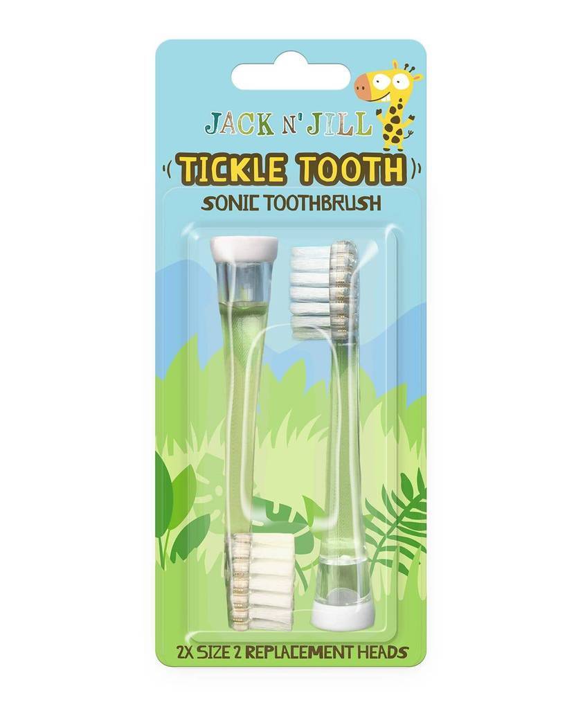 Jack N' Jill Ticke Tooth Tandborsthuvuden - 2 st