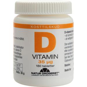 Natur Drogeriet Vitamin D3 35 ug - 180 st