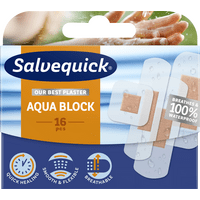Salvequick Aqua Block Plåster - 16 st